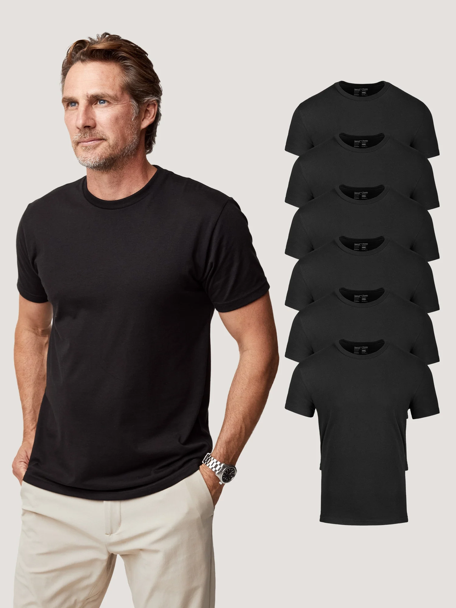 All Black Crew 6-Pack